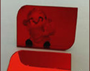 Adesivo 3D specchio nuvole