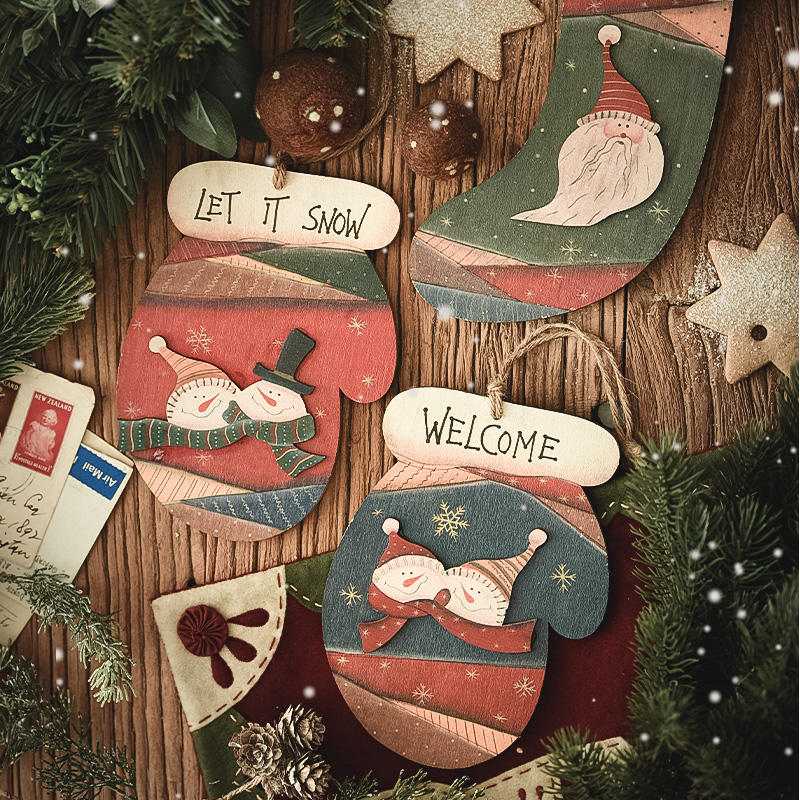 Ornamenti natalizi in legno