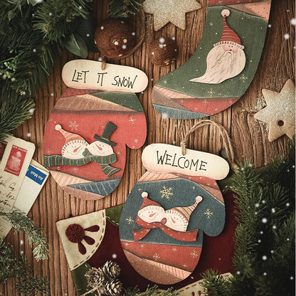 Ornamenti natalizi in legno