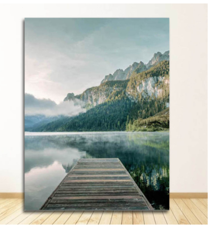 Quadro su tela Auto sportiva arancione blu