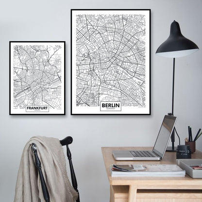 Tela Mappa Città