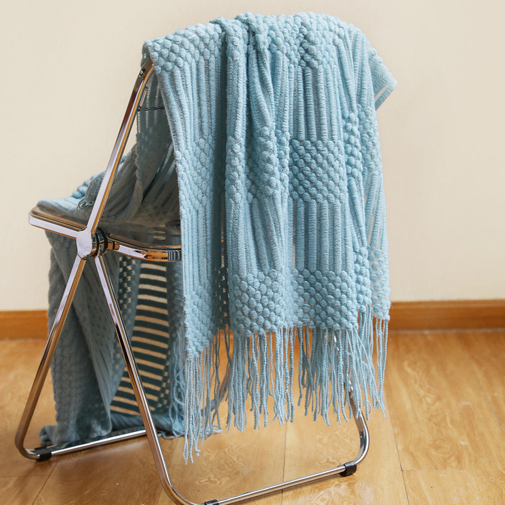 Coperta divano in maglia