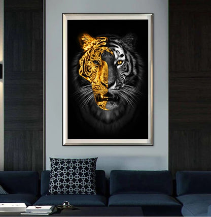 Tela tigre dorata