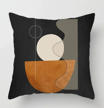 Cuscino marrone geometrico