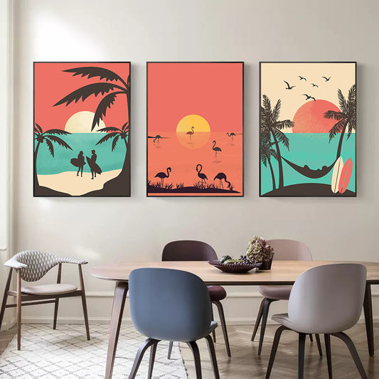 Quadro su tela Scene da spiaggia