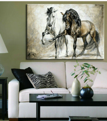 Quadro cavallo astratto