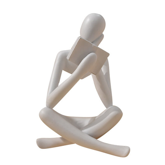 Figurine astratte colorate sedute