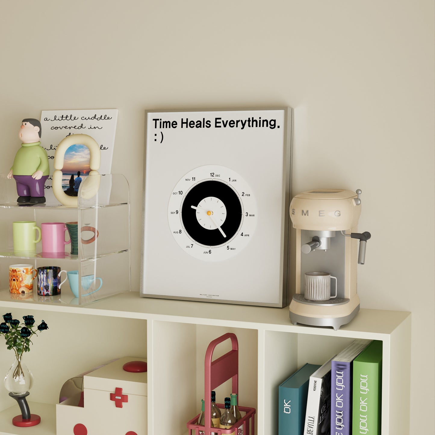 Quadro decorativo con orologio