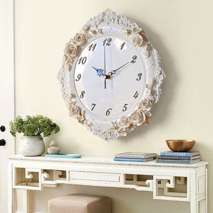 Orologio da parete Rose barocco