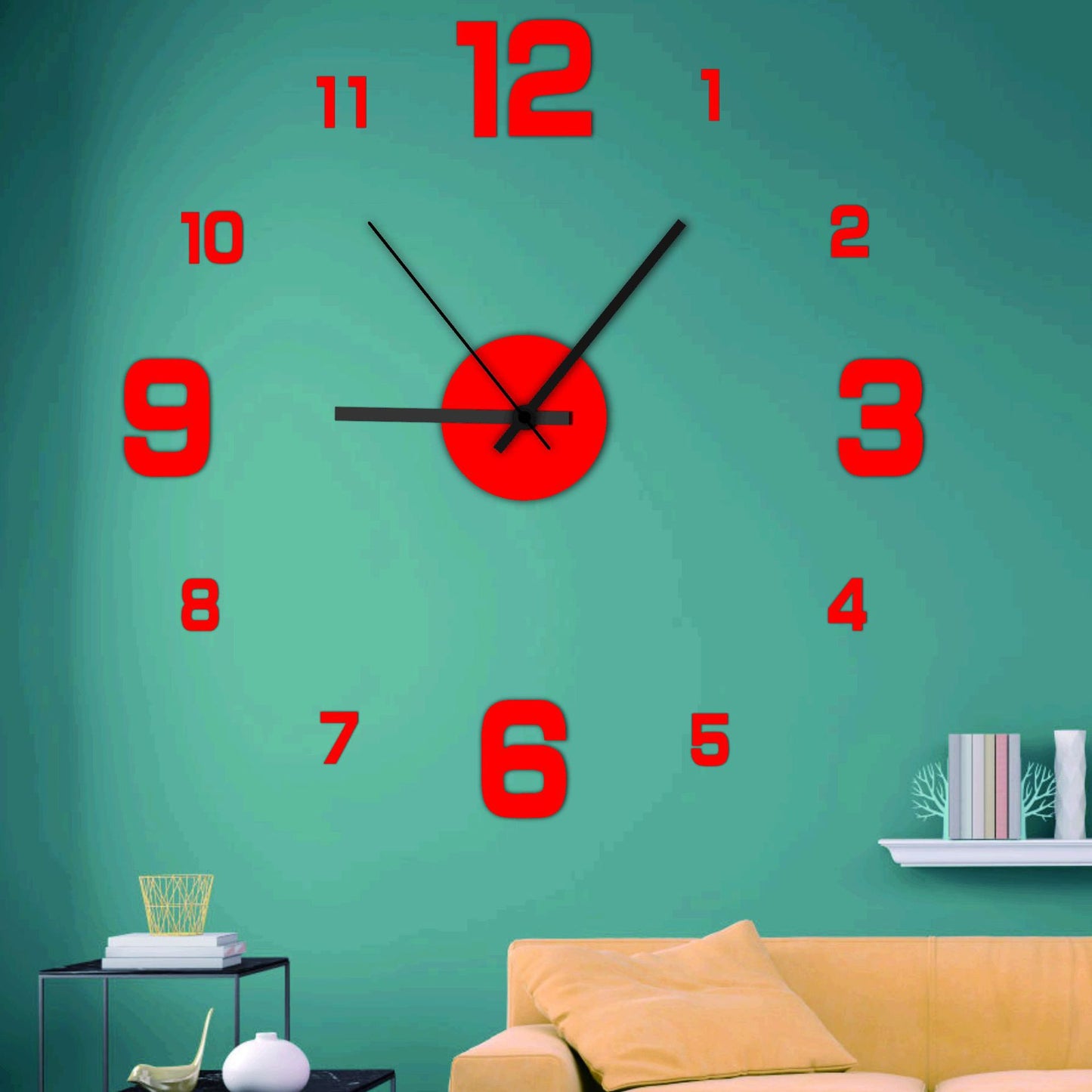 Orologio da parete Barocco rose floreale