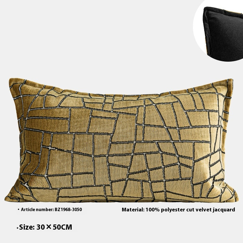 Cuscino geometrico oro