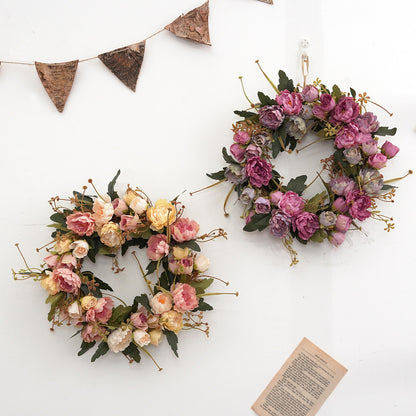 Ghirlanda peonie vintage