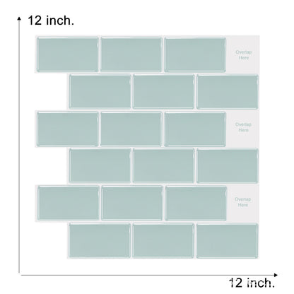 Adesivo murale Mattoni grigio azzurro