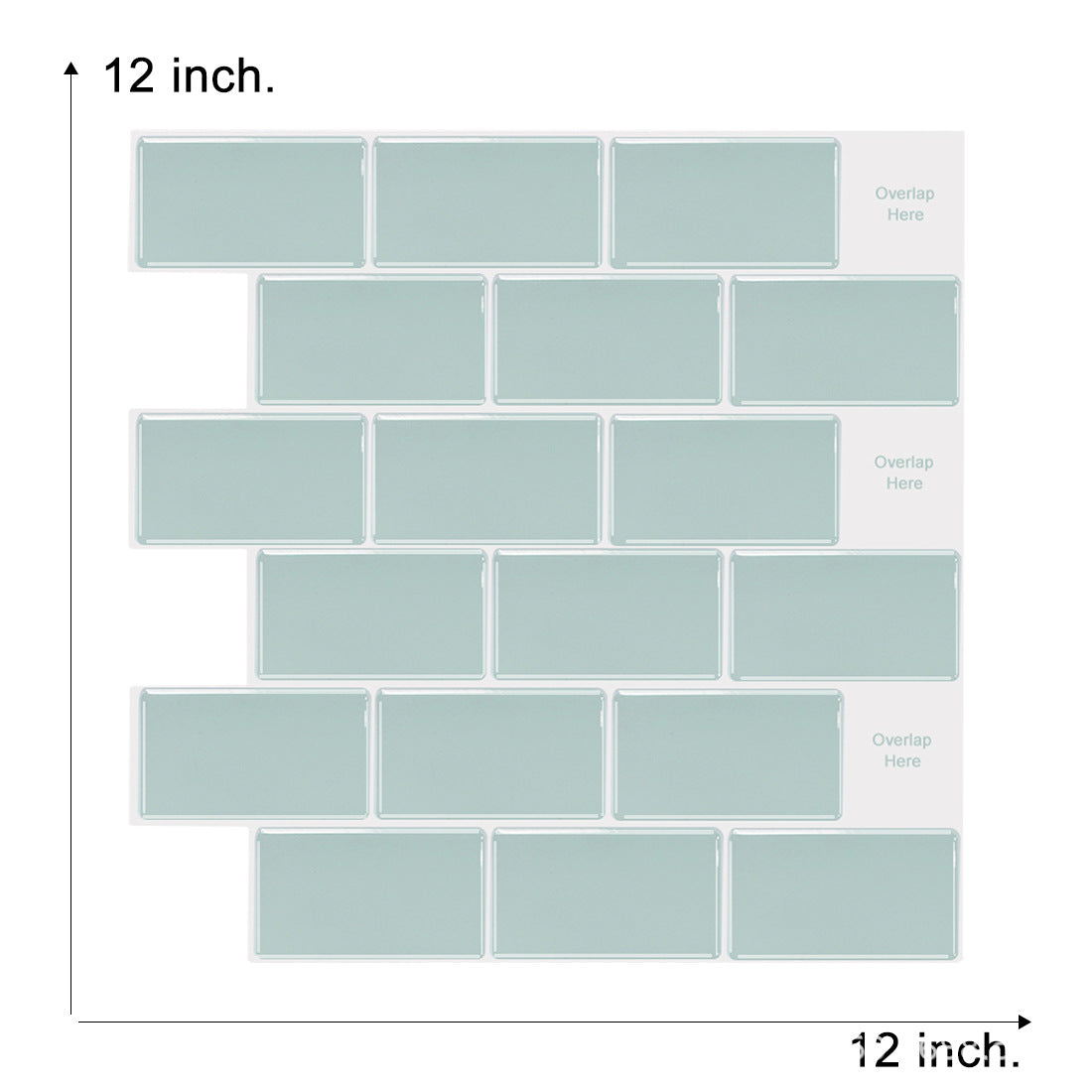 Adesivo murale Mattoni grigio azzurro