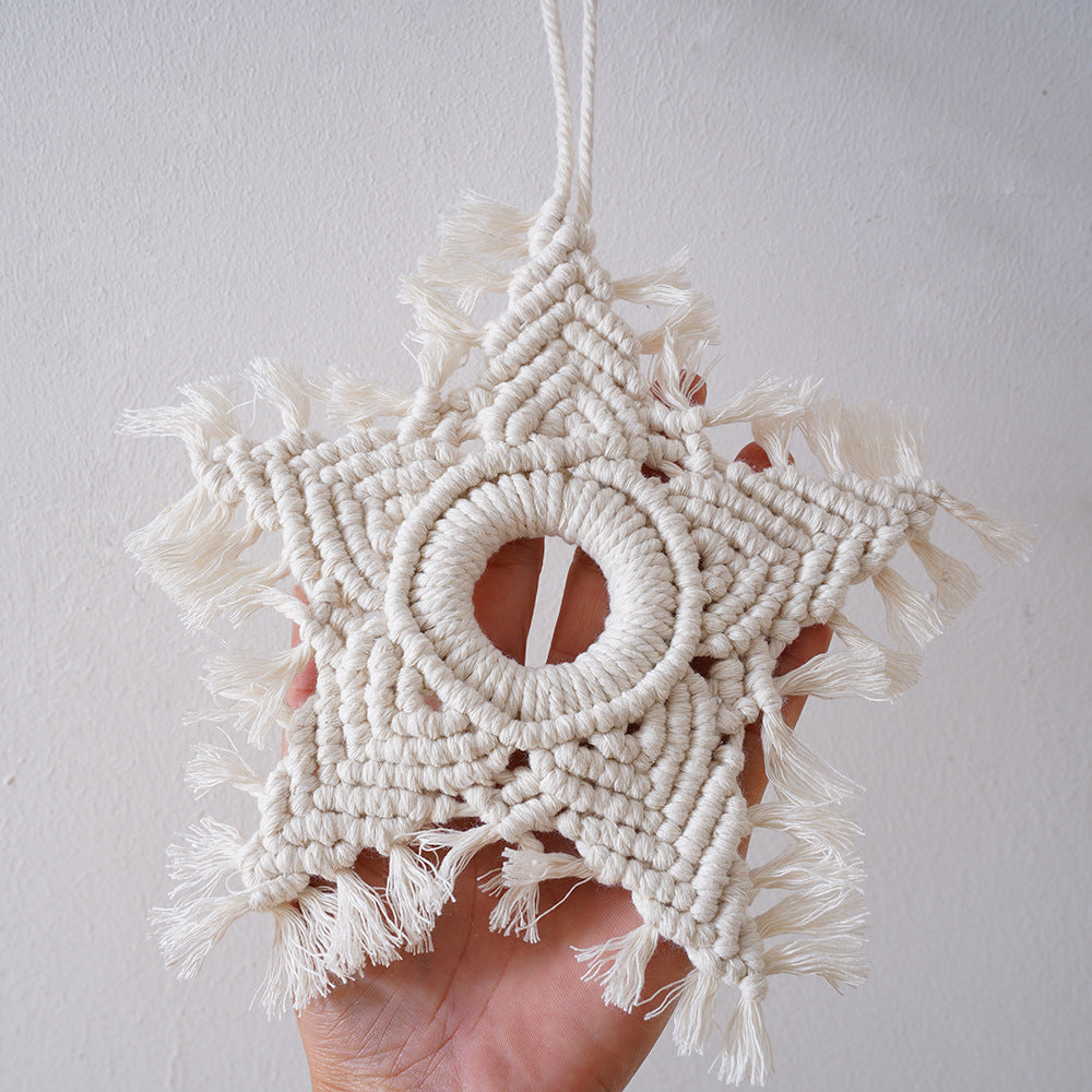 Ciondolo stella cotone boho