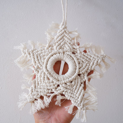 Ciondolo stella cotone boho