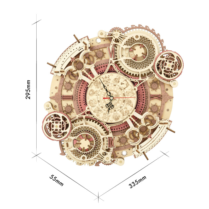 Orologio da parete Steampunk zodiaco
