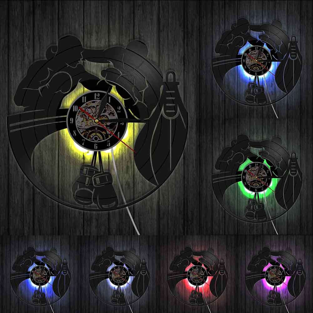Orologio da parete Dj con ingranaggi luminosi