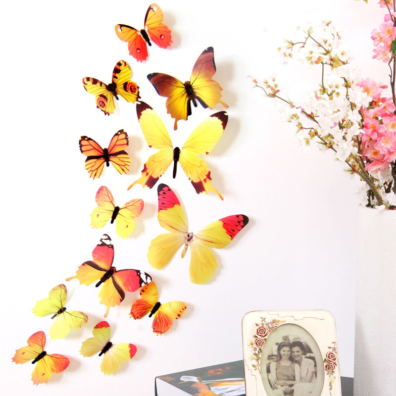 Adesivi farfalle set 12 pezzi
