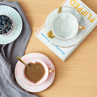 Tazza caffè ceramica marmorizzata