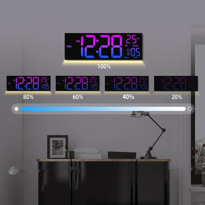 Orologio da parete LED neon