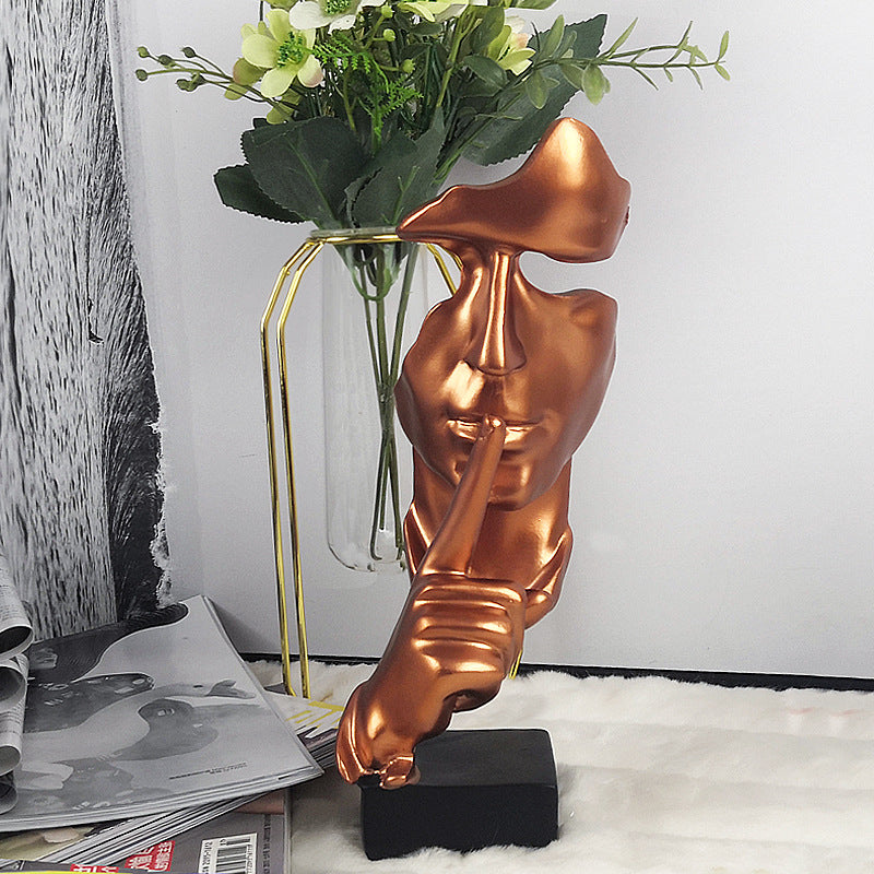 Decorazione viso astratto