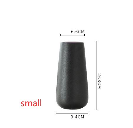 Vaso rosso forma a campana liscio