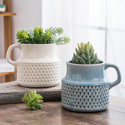 Vaso ceramica screpolato