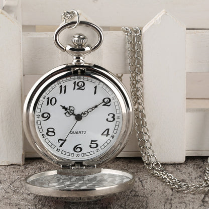 Orologio tasca fiori uccelli retrò