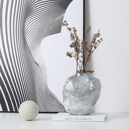 Vaso con texture astratta