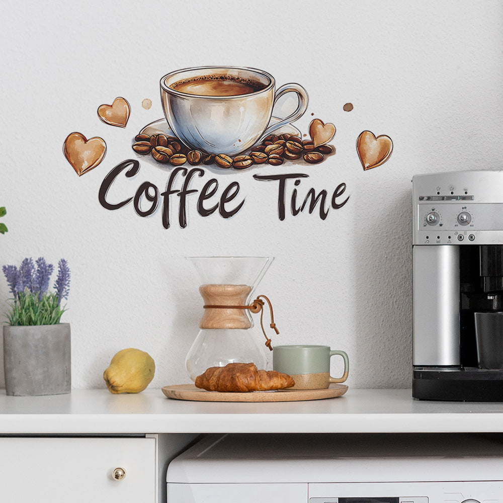 Adesivo murale tema caffè