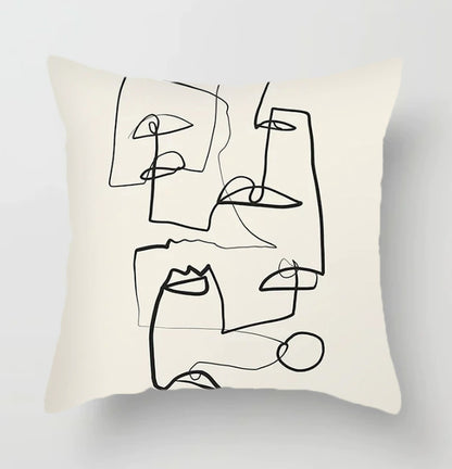 Cuscino marrone geometrico