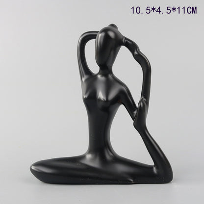 Scultura ragazza yoga
