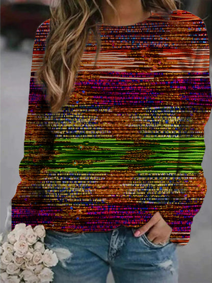 Pullover donna astratto dipinto