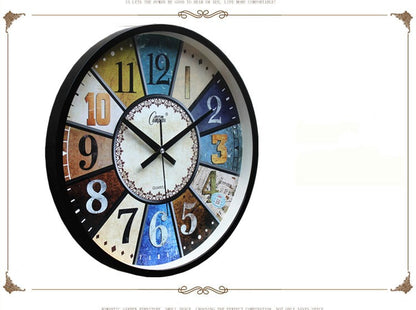 Orologio da parete Vintage colorato