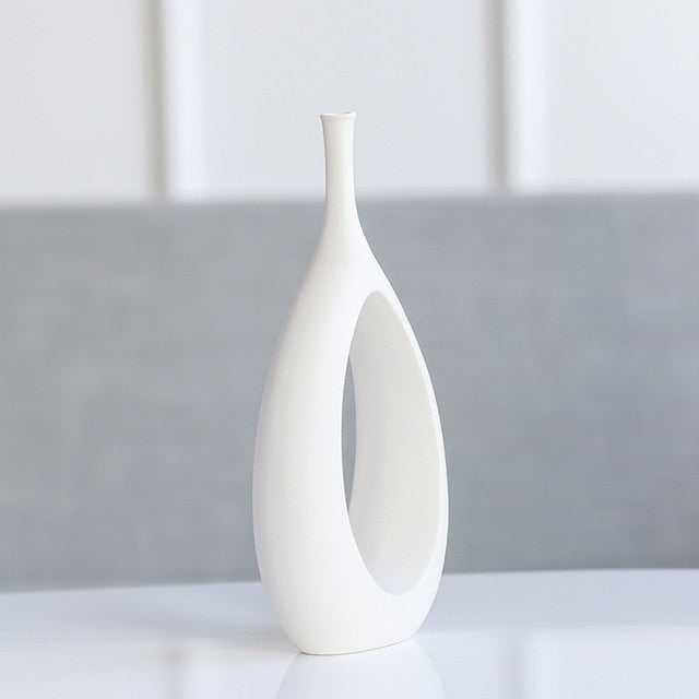 Vaso ceramica bianco