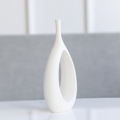 Vaso ceramica bianco