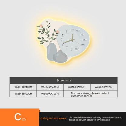 Quadro luminoso orologio