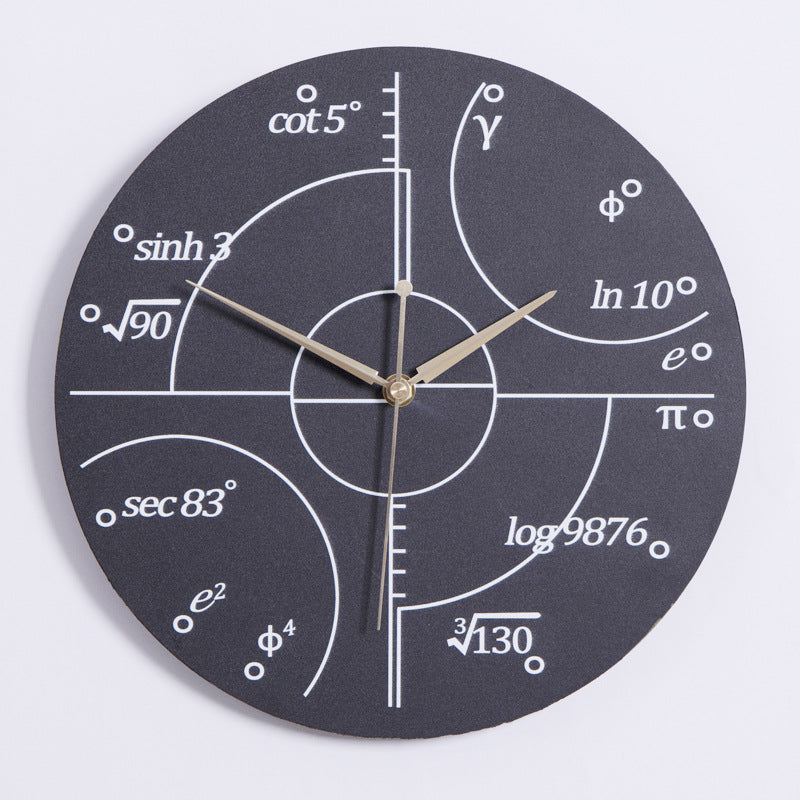 Orologio da parete Formule matematiche nera