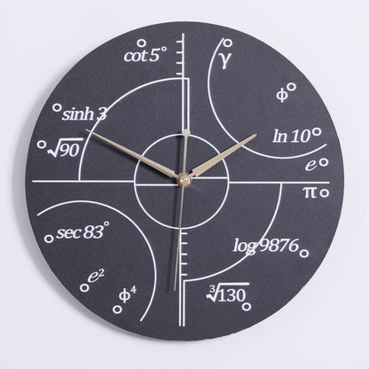 Orologio da parete Formule matematiche nera