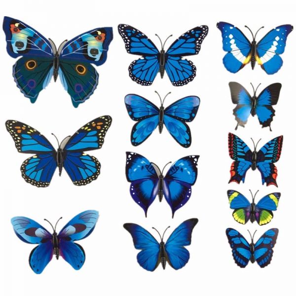 Adesivi farfalle 3D