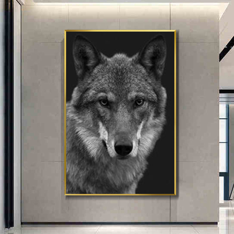 Quadro Lupo Acquerello