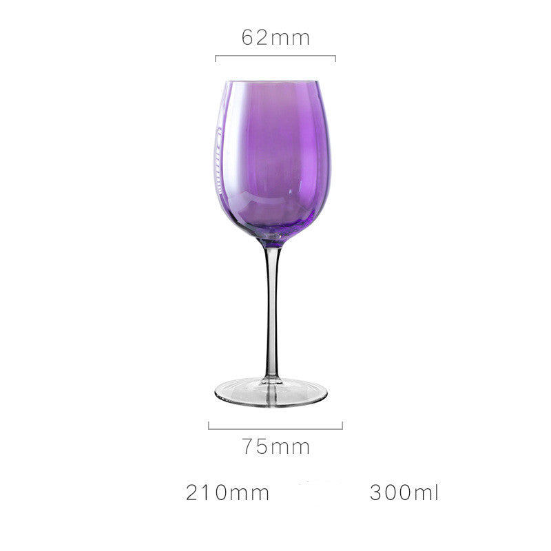 Bicchiere di cristallo viola