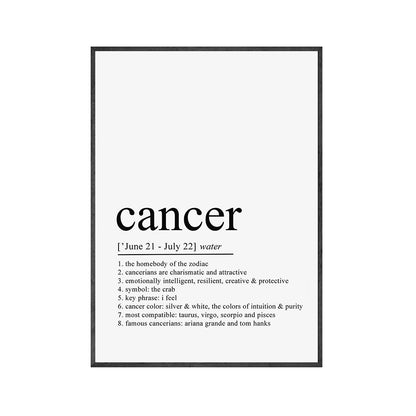 Poster Costellazioni dello zodiaco