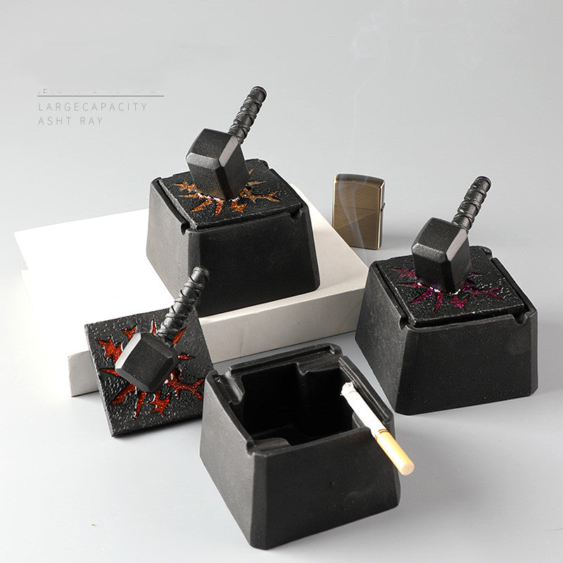 Posacenere ceramica con coperchio