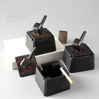 Posacenere ceramica con coperchio