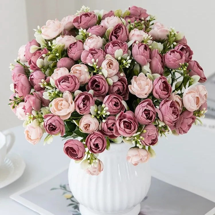 Bouquet rosa artificiale