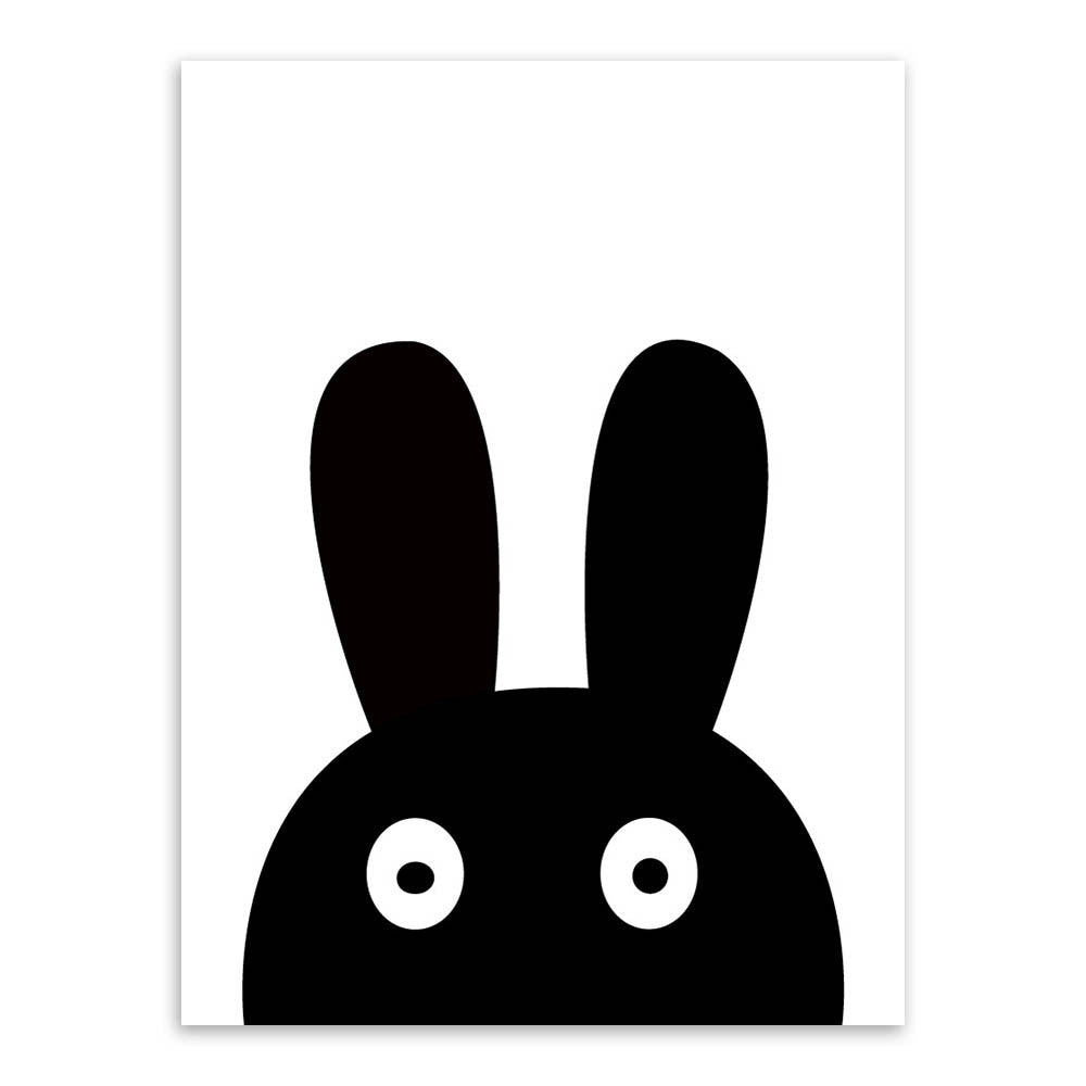 Quadro bianco e nero orso