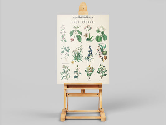 Poster Orto botanico vintage
