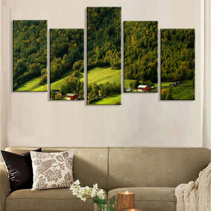 Quadro su tela Lago di montagna al tramonto